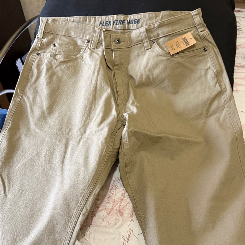 🆕 Duluth Trading Co Men's Tan Flex Fire Hose Pants